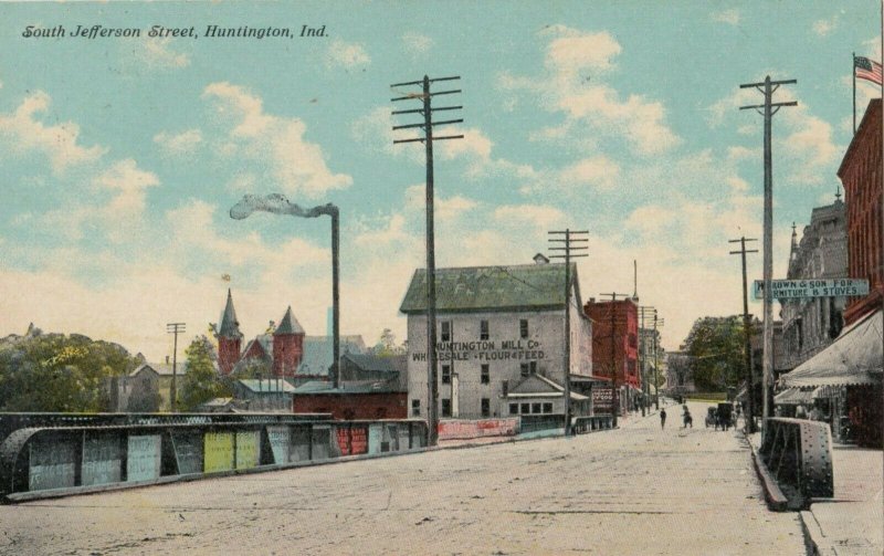 HUNTINGTON , Indiana , PU-1911 ; South Jefferson Street