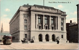 Postcard RI Providence - Post Office