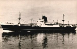 Cunard White Star Line Liverpool TS Andania Ship Vintage RPPC 03.65