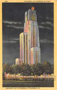 Cathedral of Learning at Night Pittsburgh Pennsylvania, PA