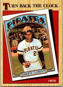 1987 Topps Baseball Card Roberto Clemente Pittsburgh Pirates s3140