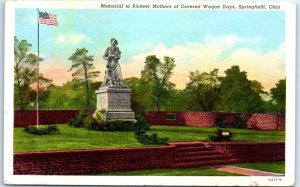 M-42864 Memorial to Pioneer Mothers of Covered Wagon Days Springfield Ohio