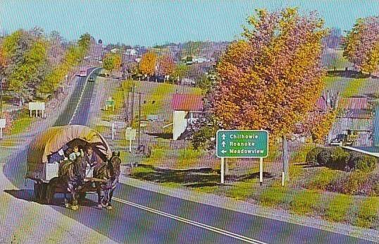 Virginia Roanoke The Last Wagon West Started From Providence Forge