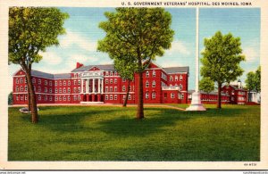 Iowa Des Moines U S Government Veterans' Hospital  Curteich