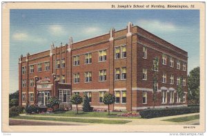 BLOOMINGTON, Illinois, PU-1942; St. Joseph´s School Of Nursing