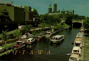 Canada Ottawa The Rideau Canal and Parliament Buildings 1992