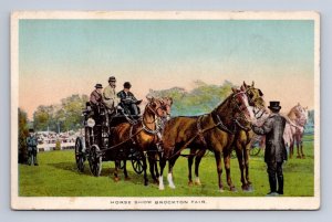 HORSE SHOW BROCKTON FAIR MASSACHUSETTS POSTCARD (c. 1915) 149