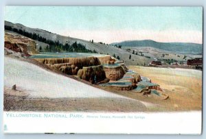 Yellowstone National Park WY Postcard Minerva Terrace Mammoth Hot Springs Tuck