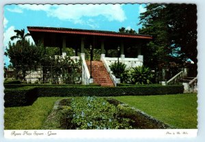 AGANA, GUAM ~ Ancient Stairs TOWN SQUARE PLAZA c1960s   4x6 Postcard