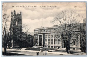 1954 Fall River Technical High School Fall River Massachusetts MA Postcard 