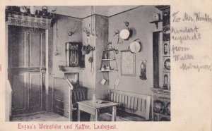 Laubegast Engau's Weinstube Und Kaffee German WW2 Old Postcard