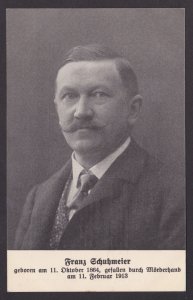 GERMANY, Correspondent postcard, Franz Schuhmeier, Unused