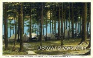 Camping, Lake Shore Park Lake Winnipesaukee NH postal used unknown