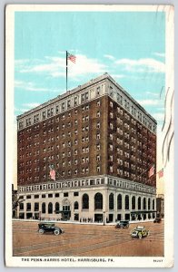 1940's Penn Harris Hotel Harrisburg Pennsylvania High-Rise Bldg. Posted Postcard