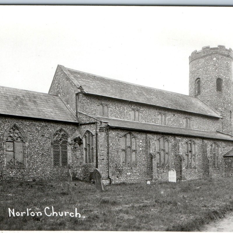 c1930s Church of St. Margaret, Burnham Norton, Norfolk, England RPPC Photo A141