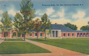 Saratoga Springs NY, New York - Roosevelt Baths at the Spa - pm 1946 - Linen