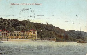 L015 Germany 1920 Elbkurhaus Dockennuden Muehlenberg vintage postcard