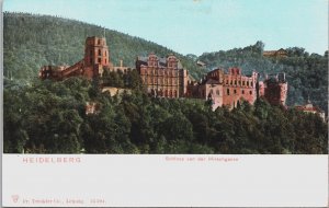 Germany Heidelberg Schloss von der Hirschgasse Vintage Postcard C220