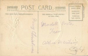 christmas poem by Lowell Winch postcard c1910 ac144