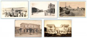 Lot Of 5 Early Unidentified Cuba Real Photo RPPC Postcards (LOT 2)