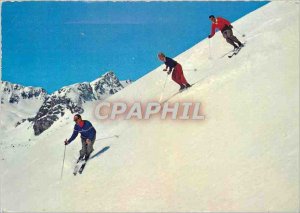 Postcard Modern Stiebende Fahrt Ski