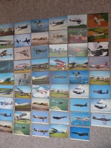 bu0161 - Aviation - Aircraft - Military - 53 postcards ALL Shown