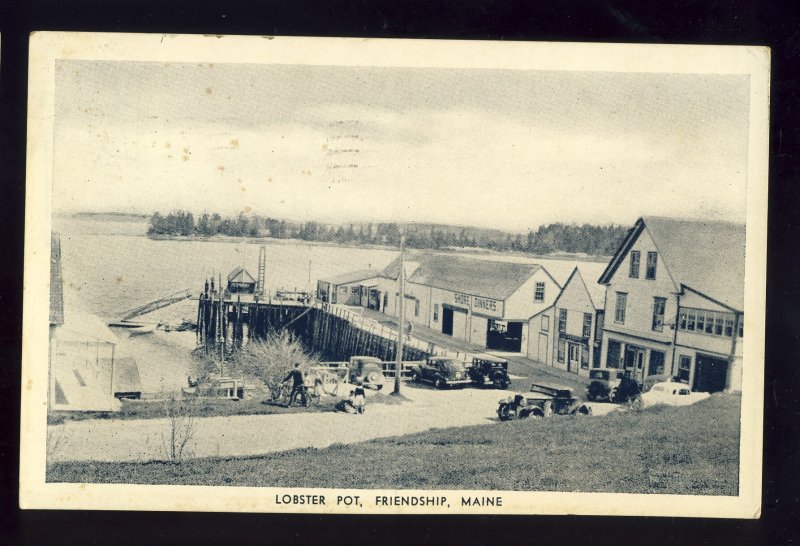 Friendship, Maine/ME Postcard, Lobster Pot Restaurant, 1939!