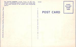 LAREDO, TX Texas    CACTUS GARDENS CAFE   c1950s  Roadside  Linen  Postcard