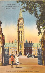 Peace Tower and Parliament Buildings Ottawa, Canada 1964 