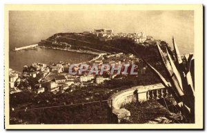 Old Postcard Monaco viewed from La Turbie