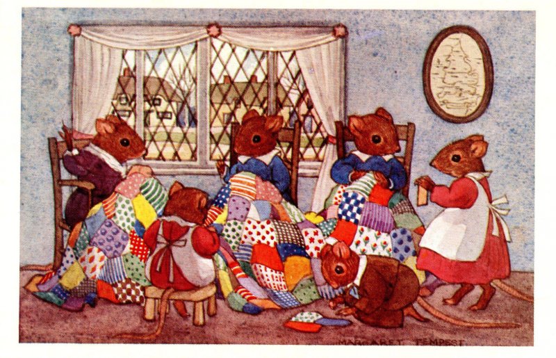 The Patchwork Quilt     Artist: Margaret Tempest  (dressed mice)