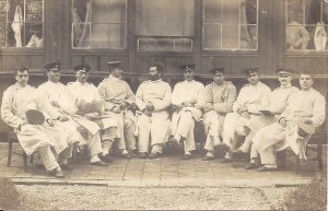 RPPC Pre WWI Era, German Soldiers, Offficers in Field Hospital, 1906