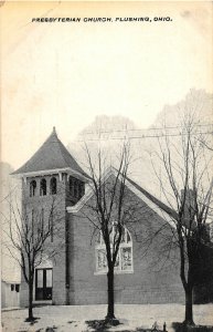 G40/ Flushing Ohio Postcard c1910 Belmont County Presbyterian Church