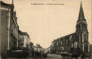 CPA La SUZE - 2. Place et route du MANS (391009)