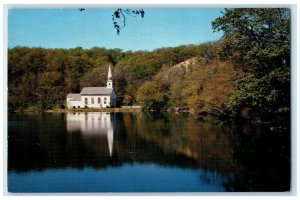 c1960 St John's Church Cold Springs Harbor Long Island New York Vintage Postcard