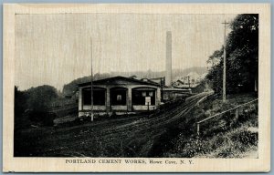 HOWE CAVE NY PORTLAND CEMENT WORKS ANTIQUE POSTCARD