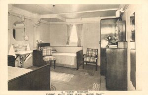 Set of 9 postcards Cunard White Star R.M.S. QUEEN MARY cruiser ship interior