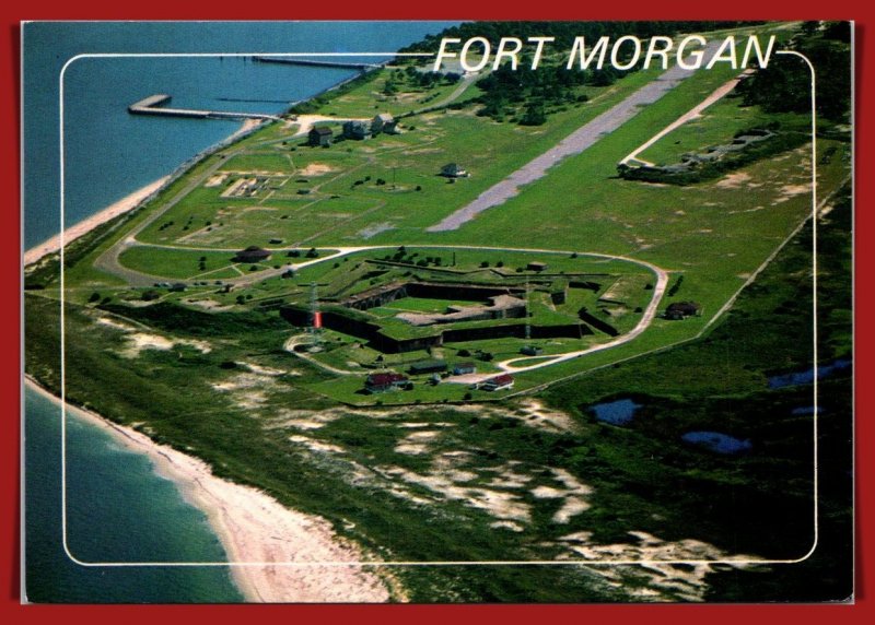 Alabama,  Fort Morgan - Aerial Panoramic View- [AL-056]