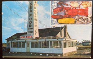 Vintage Postcard 1950's Bob's Sea Grill, Buzzard's Bay, Cape Cod, Massachusetts