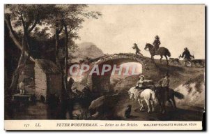 Old Postcard Peter Reiter Wouverman an Der Brucke Wallraf-Richartz Museum Koln