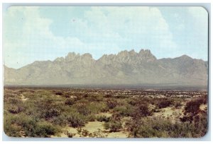 c1960 Organ Mountains Towering Pipes Southern Las Cruces New Mexico NM Postcard