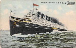 C and B Line Steamer Seeandbee Antique Postcard J50353