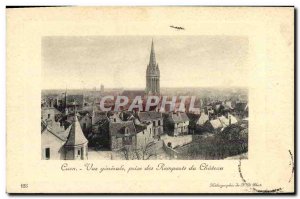 Old Postcard Caen Vue Generale du Chateau des Remparts Jack