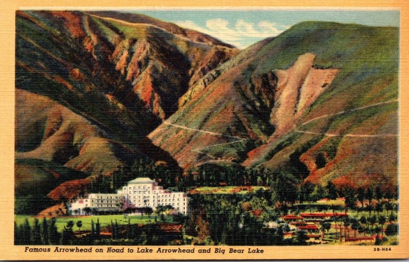 California San Bernardino Valley Famous Arrowhead Springs Hotel On Road To La...