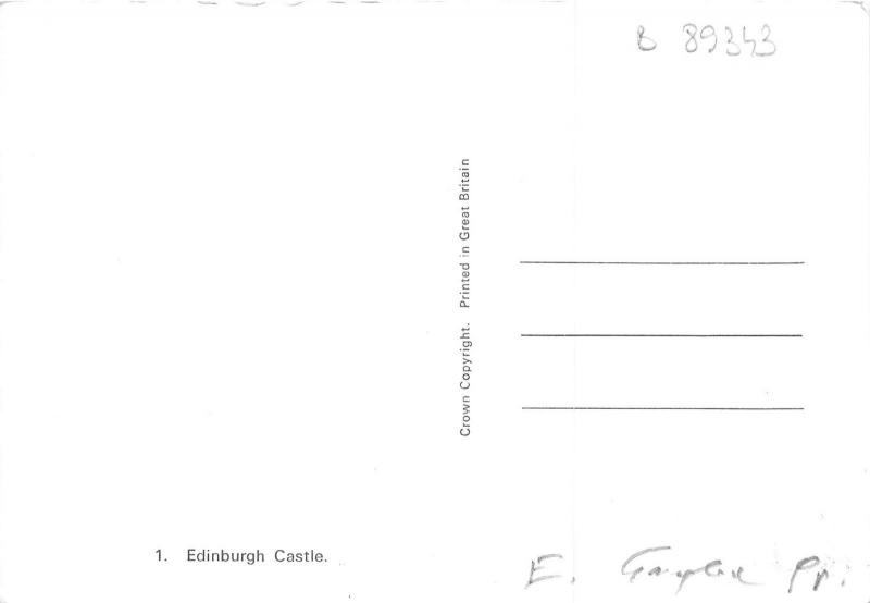 B89343 edinburgh castle scotland