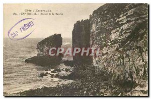 Old Postcard Emerald Coast Cap Frehel Rock of Banche