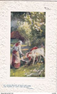 Woman & cows , 00-10s ; TUCK 9717