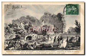 Old Postcard The Napoleon 1st Lieutenant general Provera demand surrender