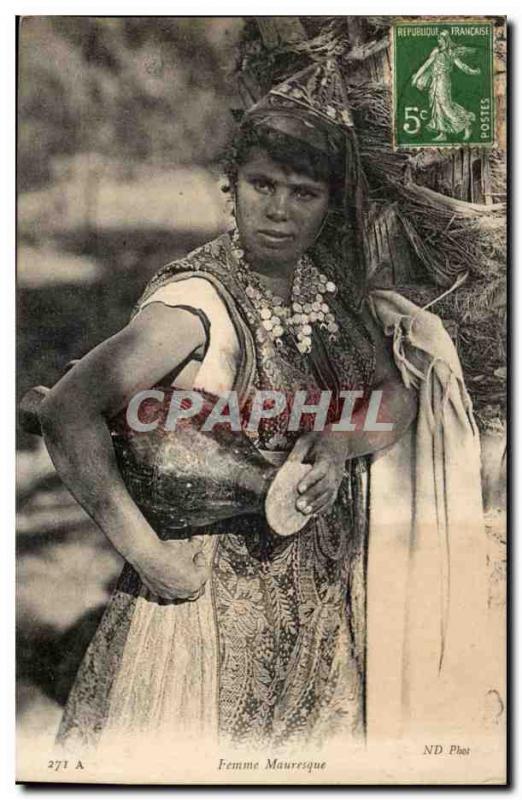 Old Postcard Moorish Woman