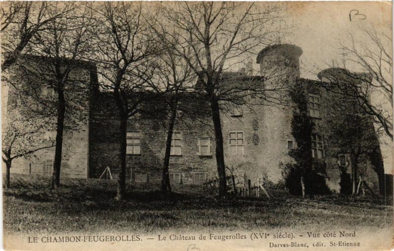 CPA Le CHAMBON-FEUGEROLLES - Le Chateau de FEUGEROLLES (XVI s.) - Vue (359892)